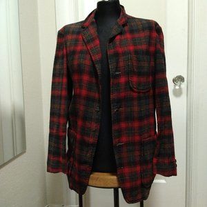 Vintage Wool Pendleton Blazer- Red